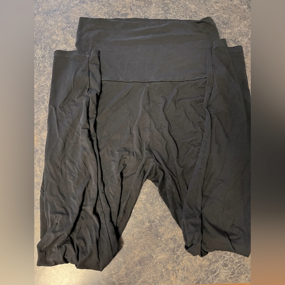 Storq Black Maternity Leggings